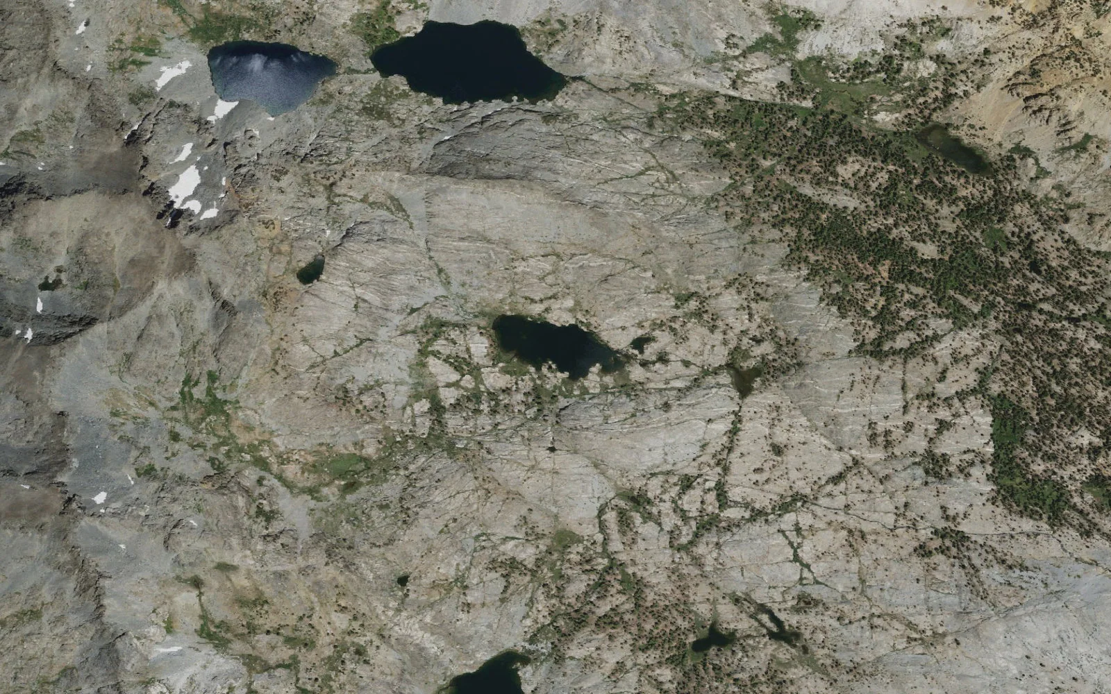 Aerial view centered on Holcomb Lake