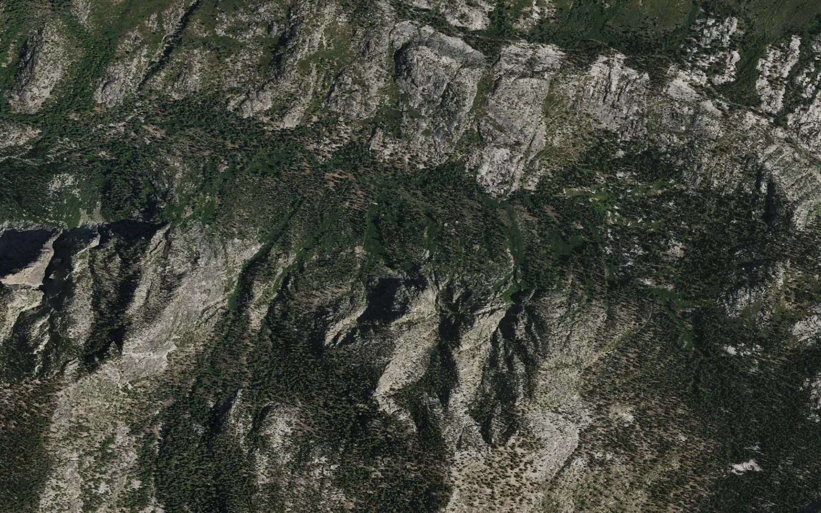 Aerial view centered on Iva Bell Hot Springs