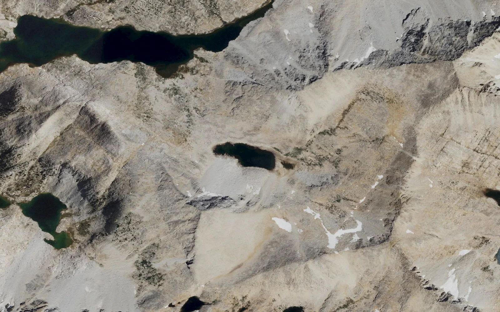 Aerial view centered on Jumble Lake