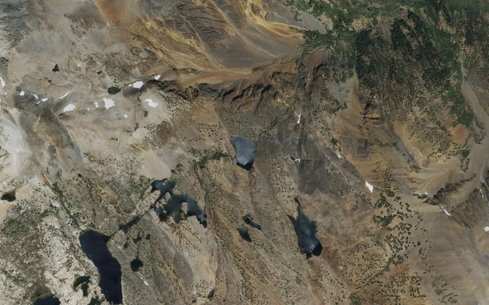 Aerial view centered on Lake Helen