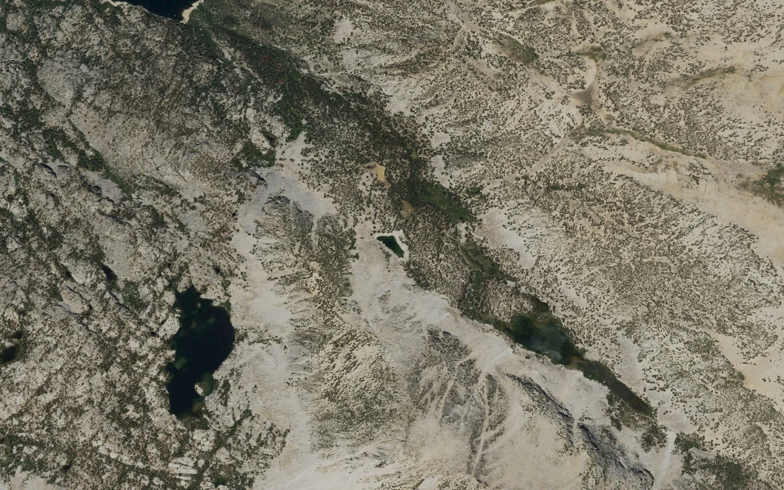 Aerial view centered on Little George Lake