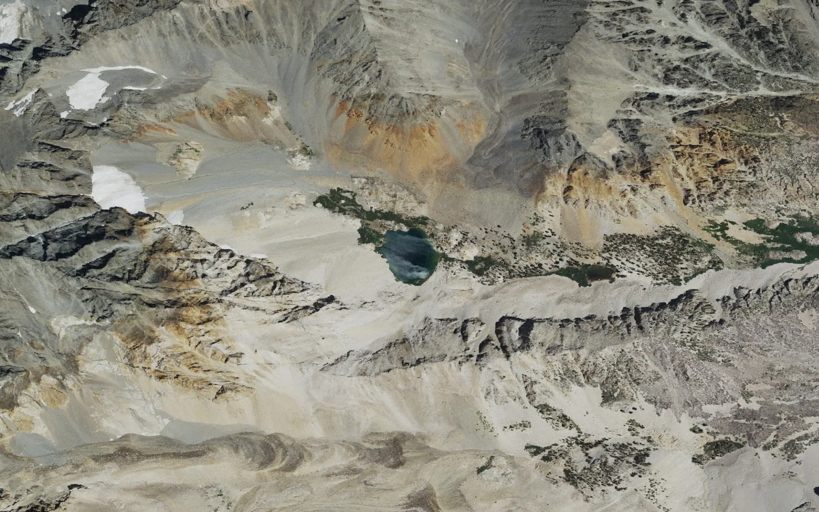 Aerial view centered on Red Lake