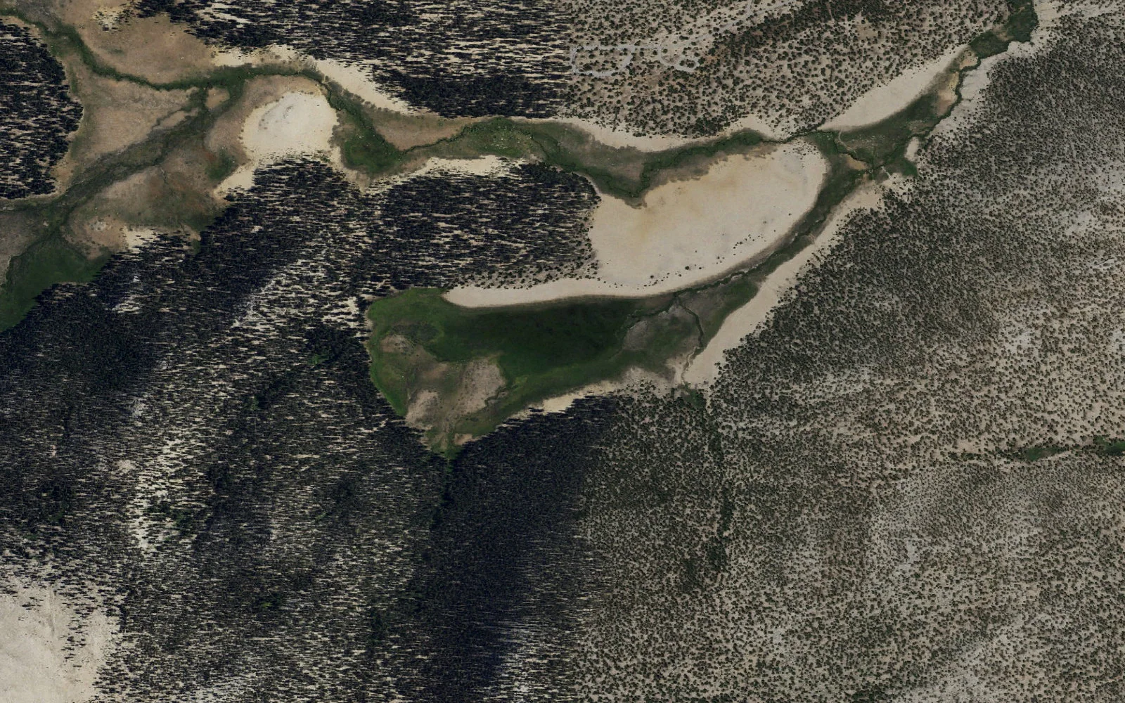 Aerial view centered on Round Valley