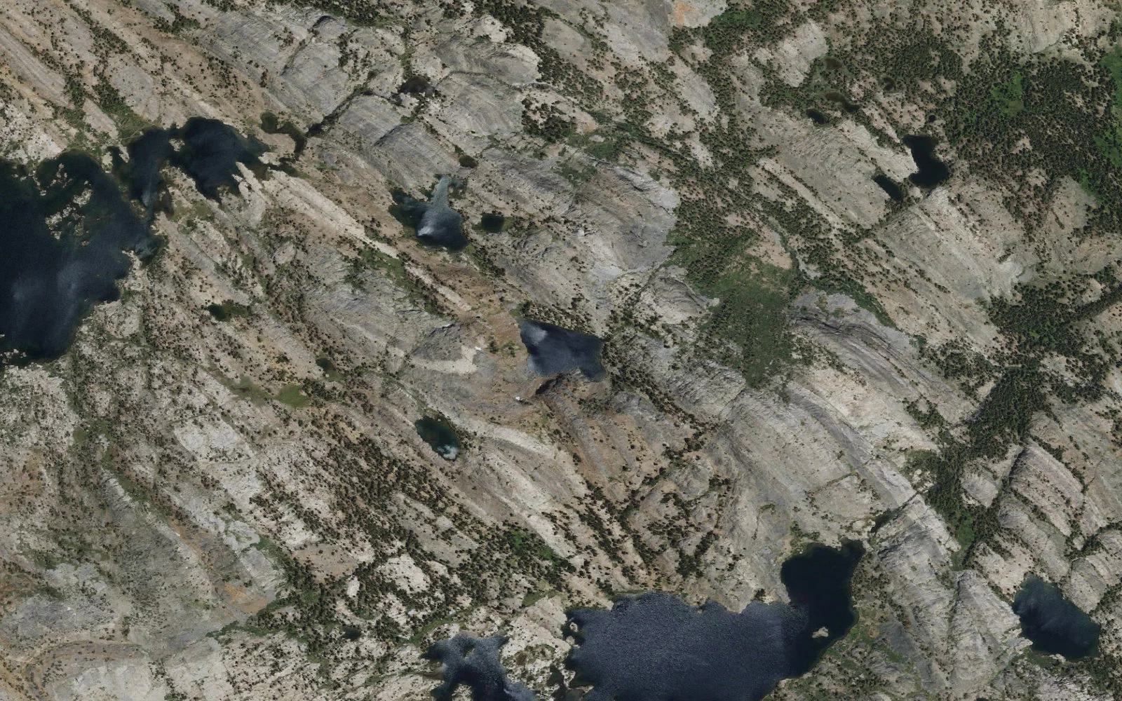 Aerial view centered on Ruby Lake
