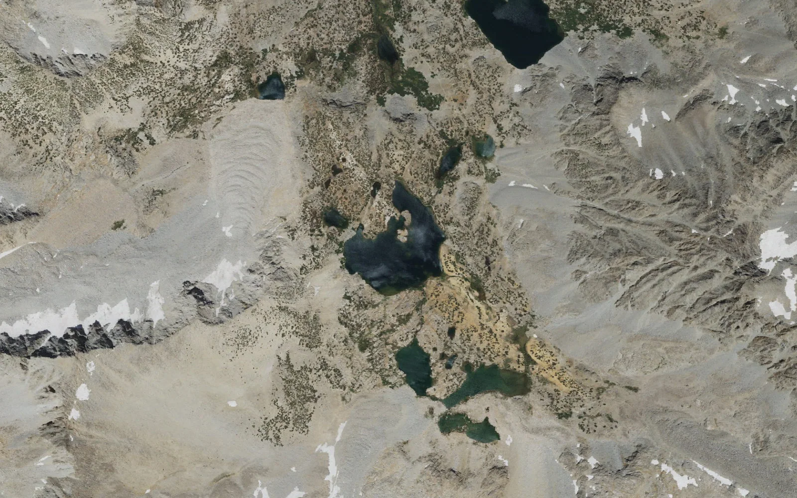 Aerial view centered on Saddlerock Lake