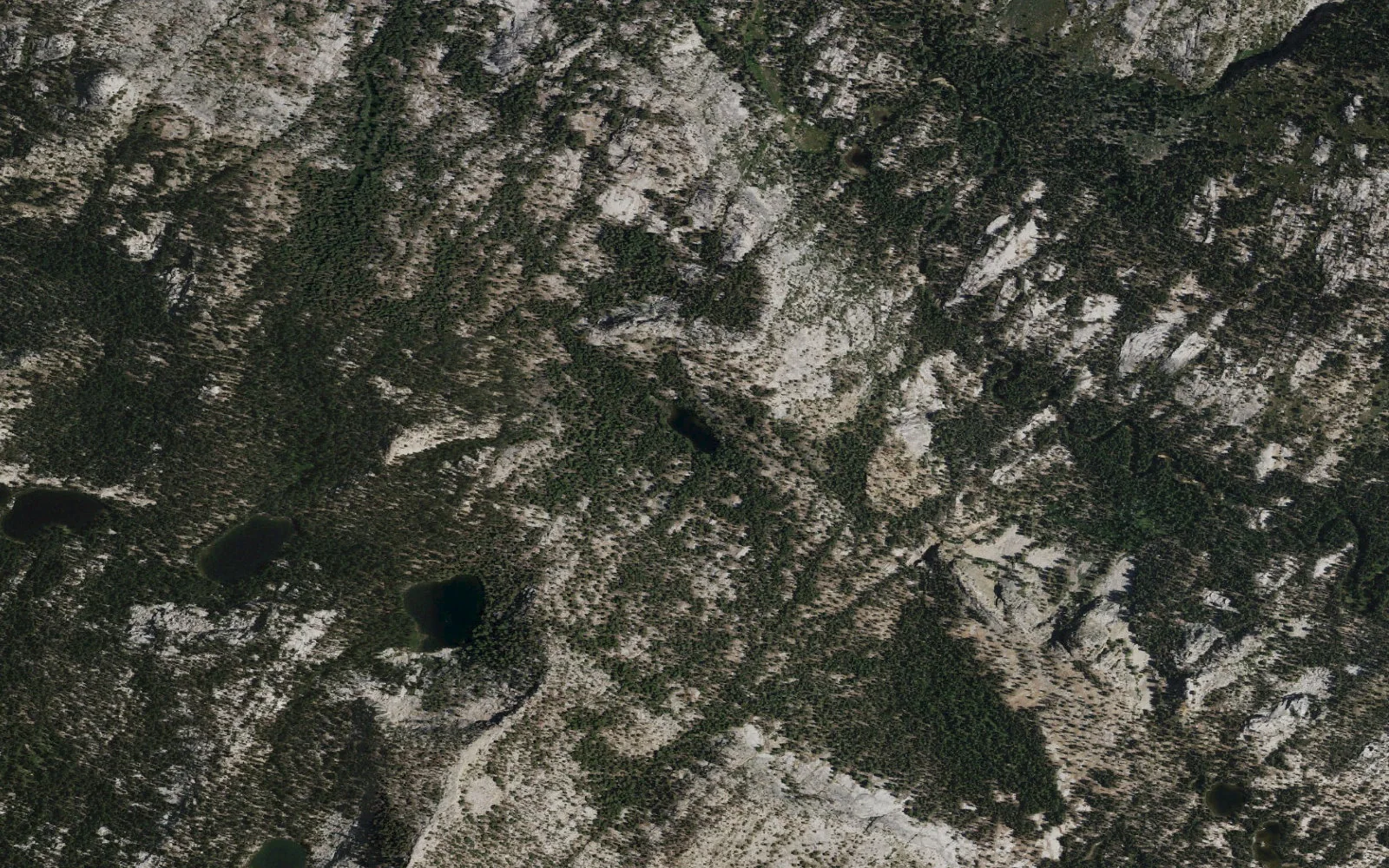 Aerial view centered on Scoop Lake