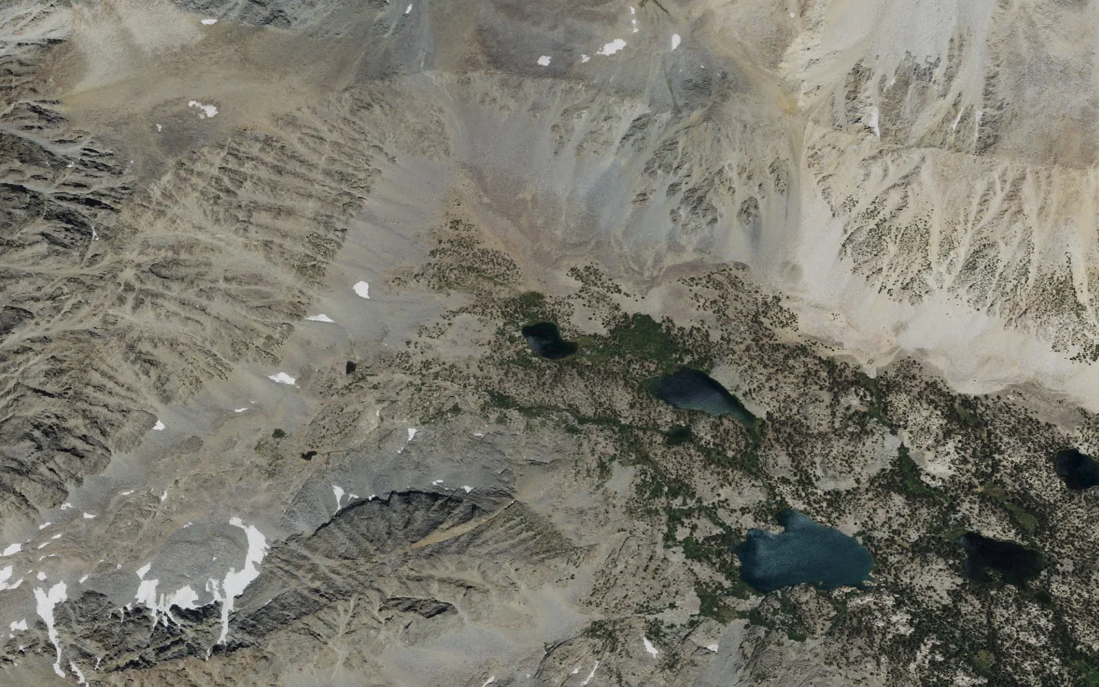 Aerial view centered on Seventh Lake