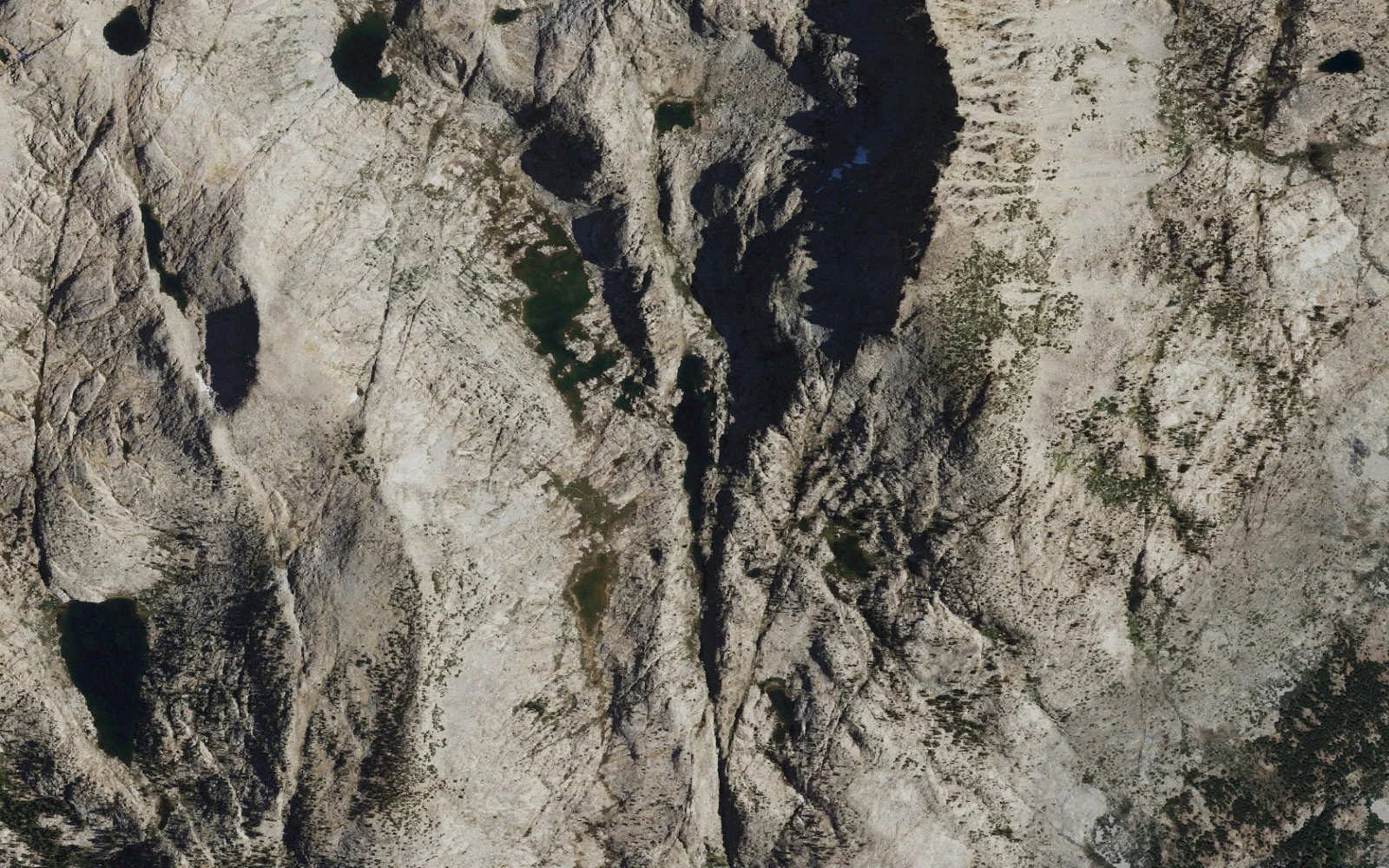 Aerial view centered on Spearpoint Lake