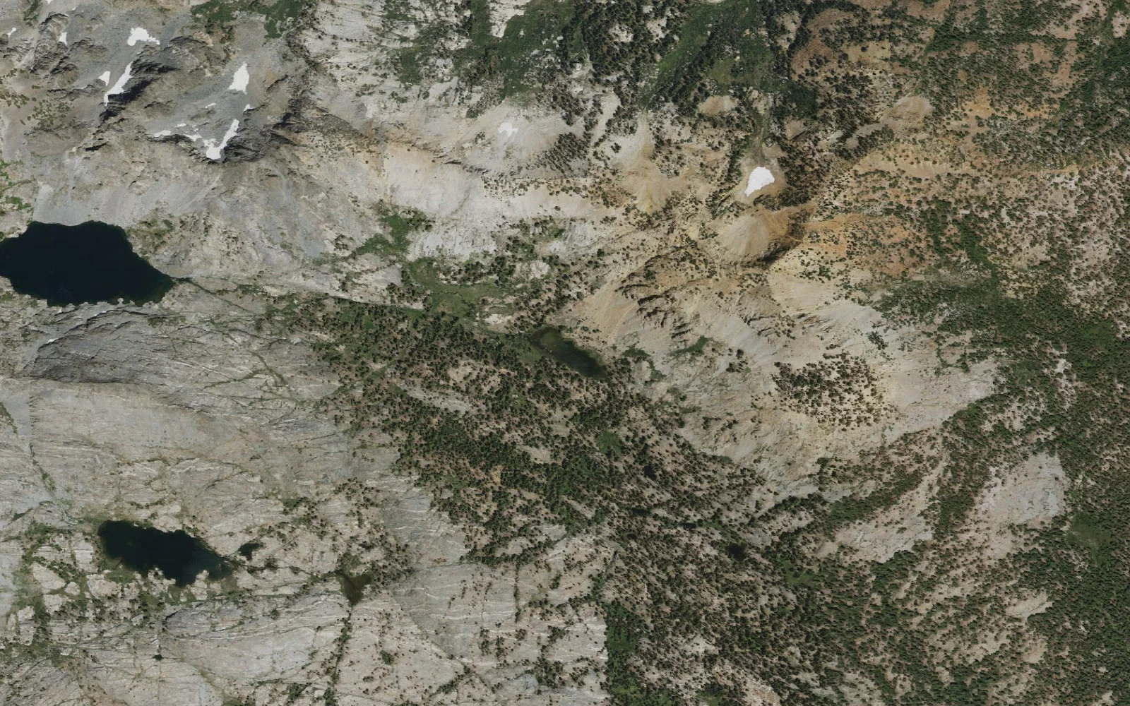 Aerial view centered on Superior Lake