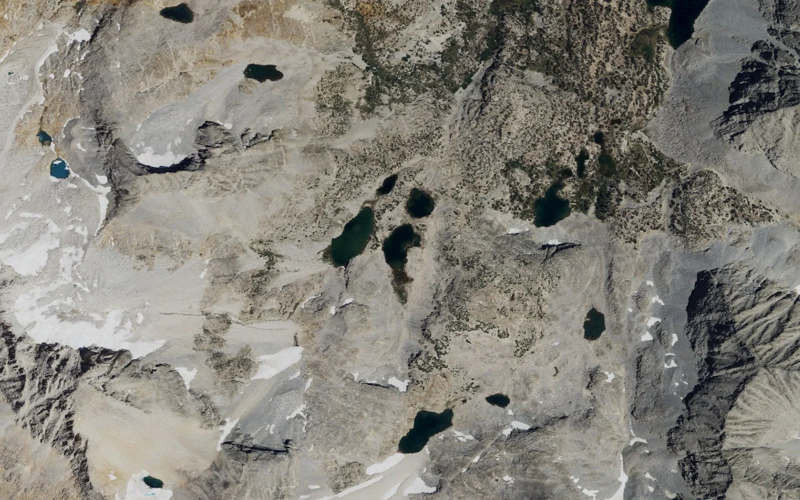 Aerial view centered on Treasure Lakes