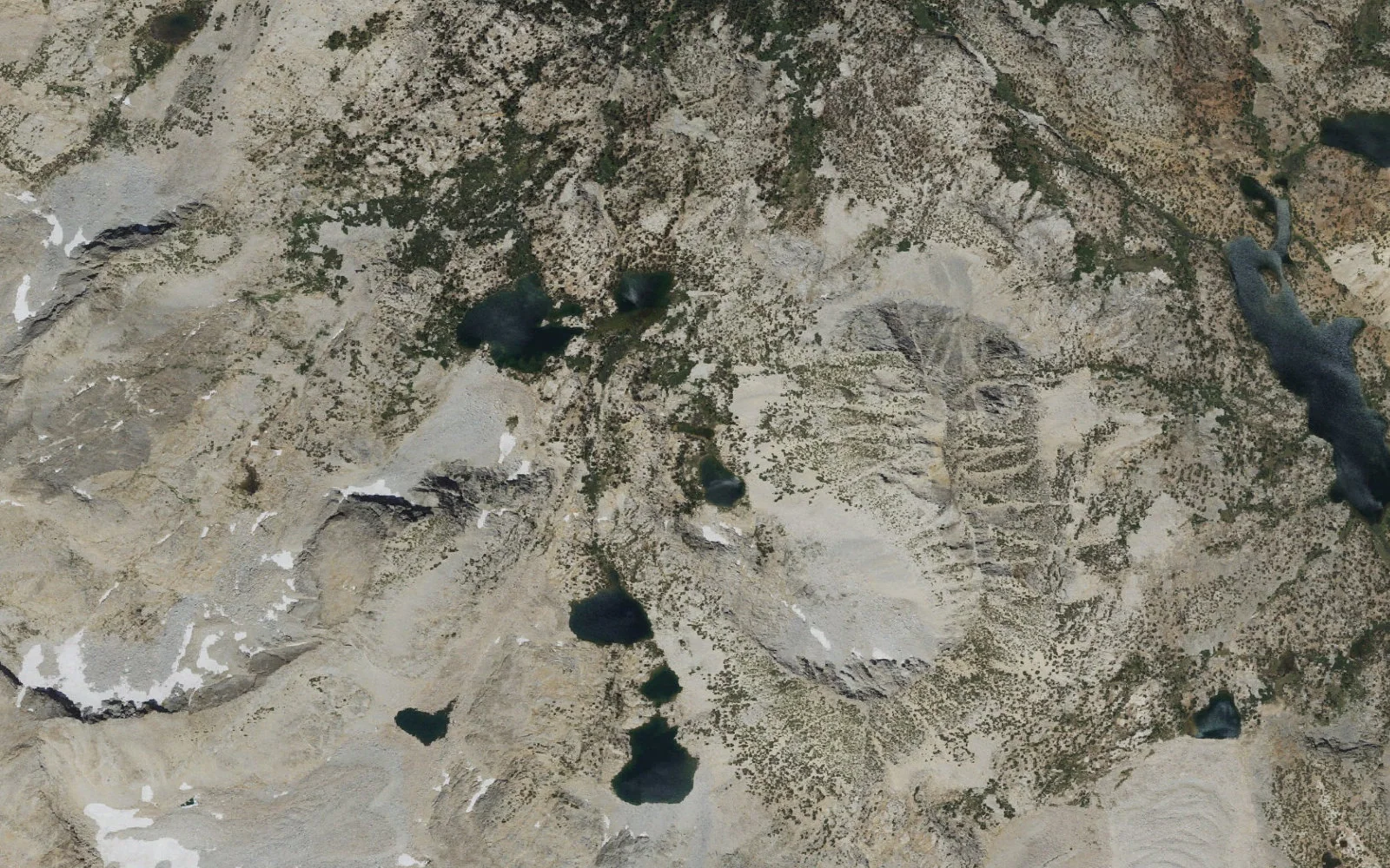 Aerial view centered on Treasure Lakes