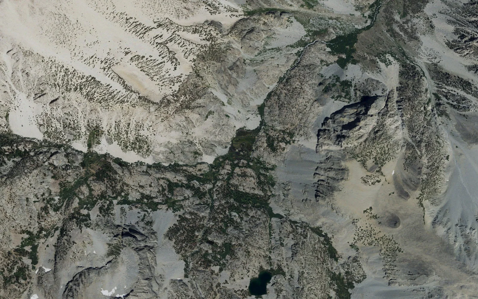 Aerial view centered on Willow Lake
