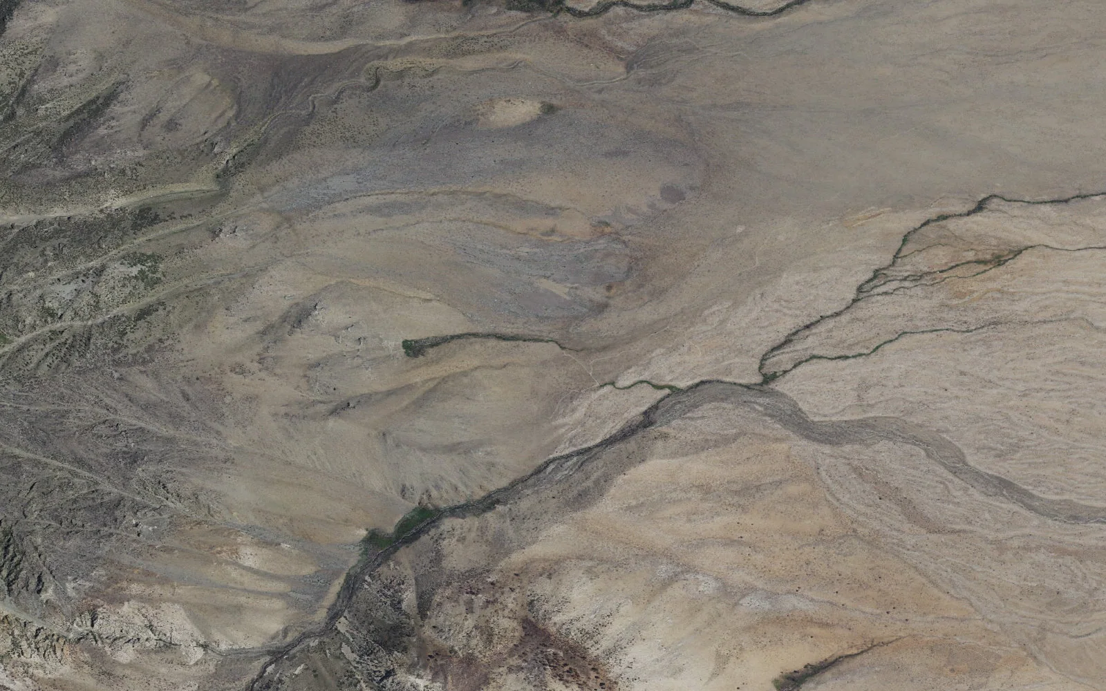 Aerial view centered on Red Lake Trailhead