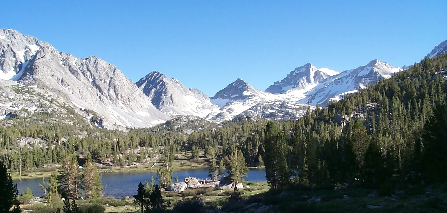 The Little Lakes Valley basin beneath the Sierra crest