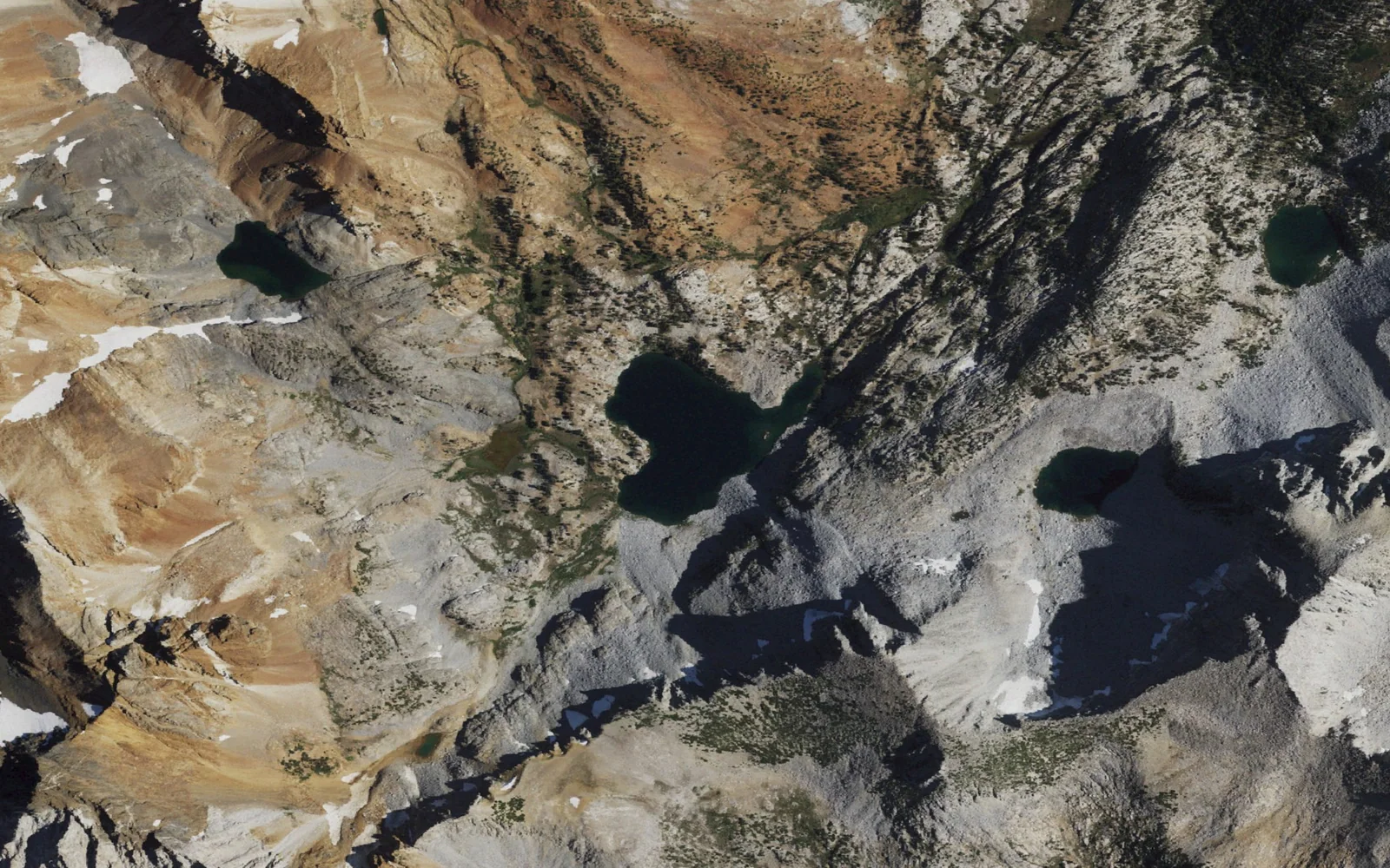Aerial view centered on Big McGee Lake