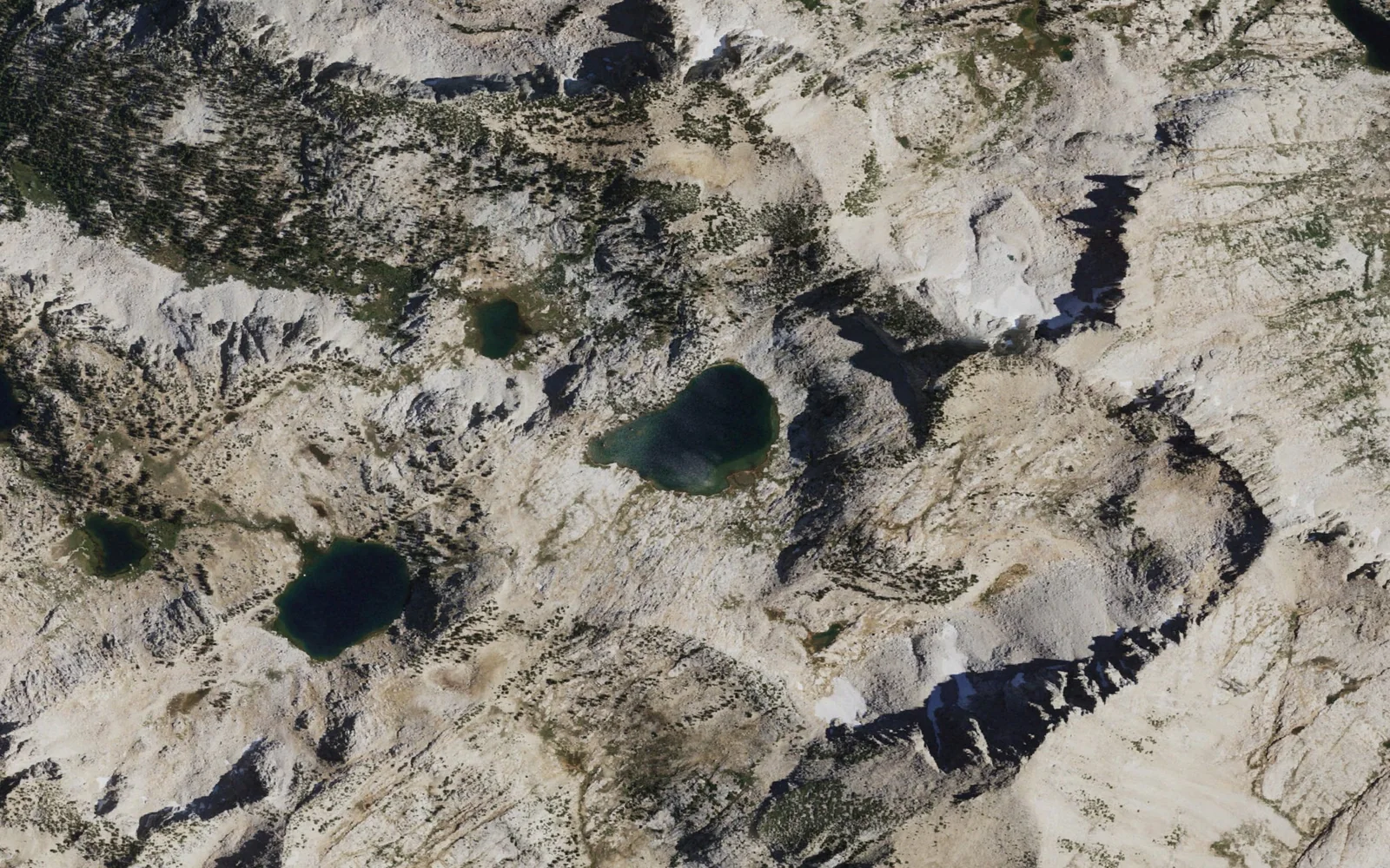 Aerial view centered on Warrior Lake