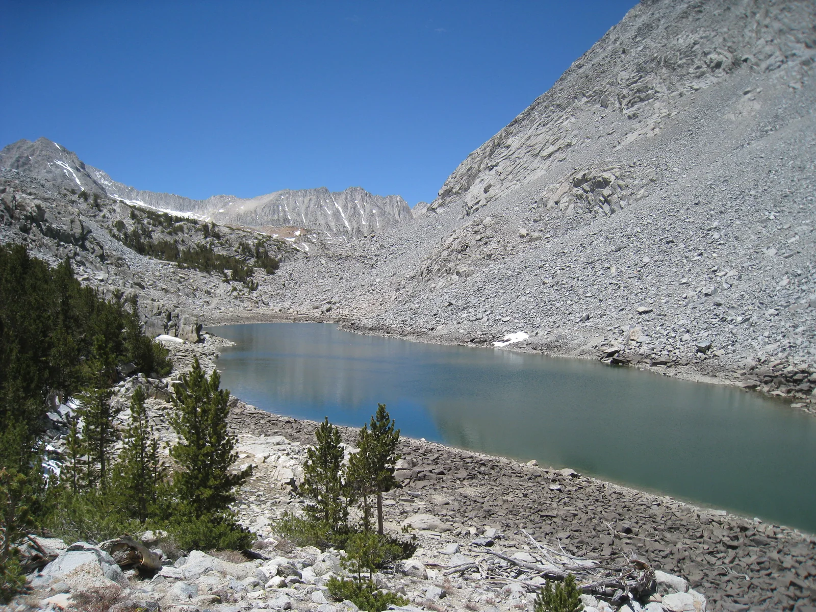 Upper Morgan Lake below Morgan Pass